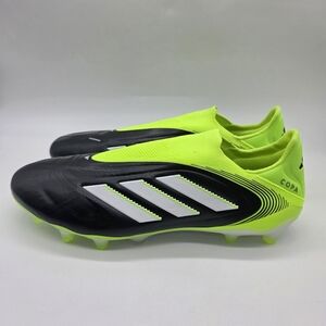 Adidas Copa Pure 3 Elite Laceless FG Black-Neon Men Soccer Cleats JH6302 Size 11